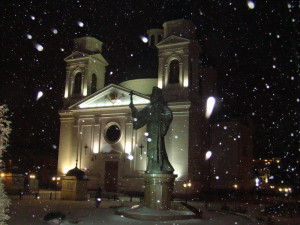 Собор Черновцов. Фото зимой